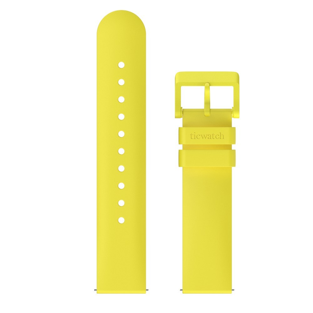 Silikonový řemínek pro TicWatch E3 - žlutý